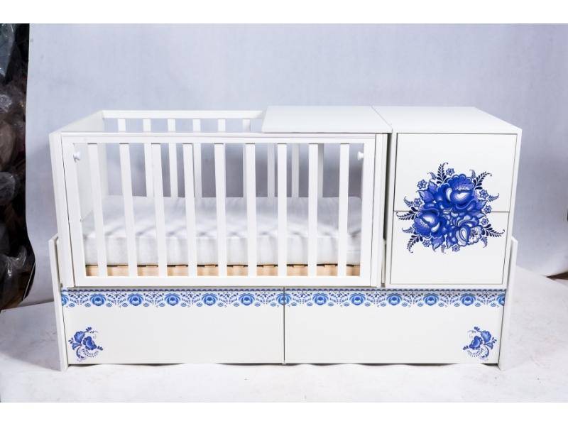 детская кровать ктп — гжель в Нижневартовске