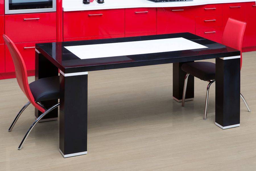 стол гетакор черно-белый в Нижневартовске