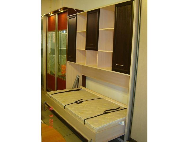 шкаф-кровать с надстройкой под матрац поперечный в Нижневартовске