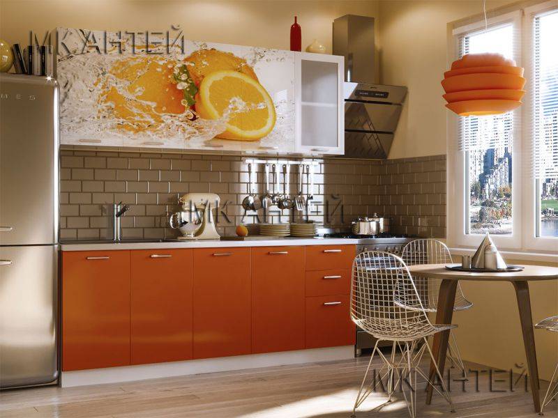 кухня с фотопечатью цитрус в Нижневартовске