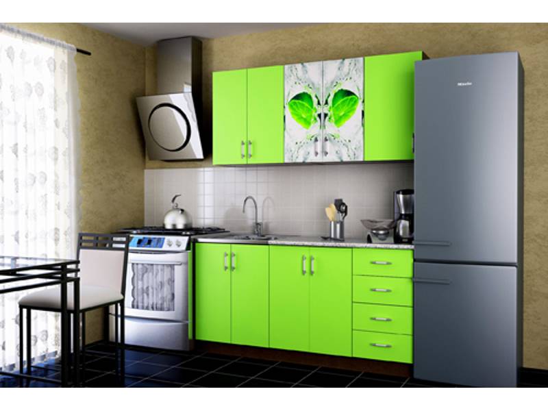 кухонный гарнитур гурман 1 лайм в Нижневартовске