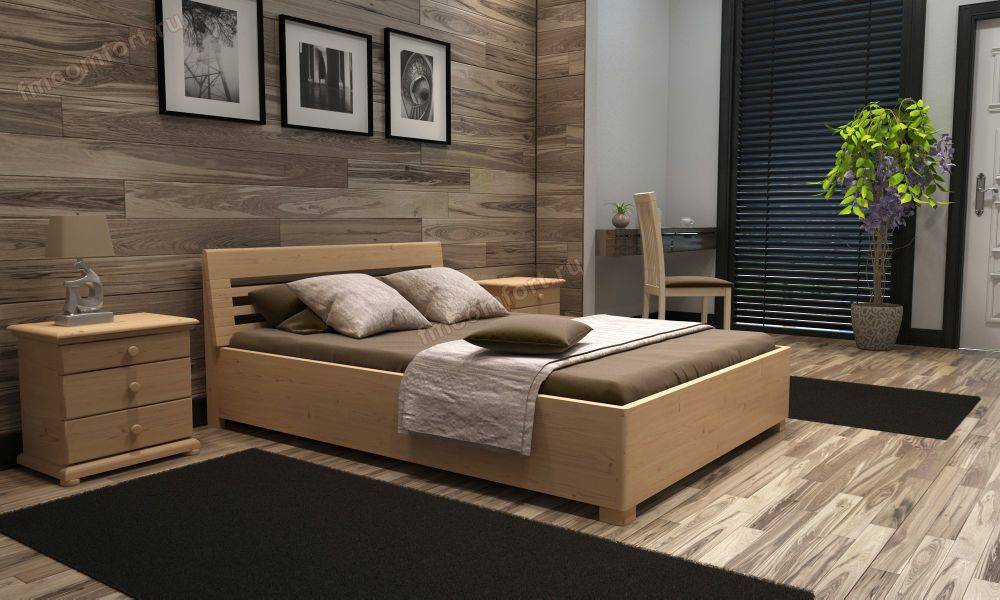 кровать из дерева идиллия 02 в Нижневартовске