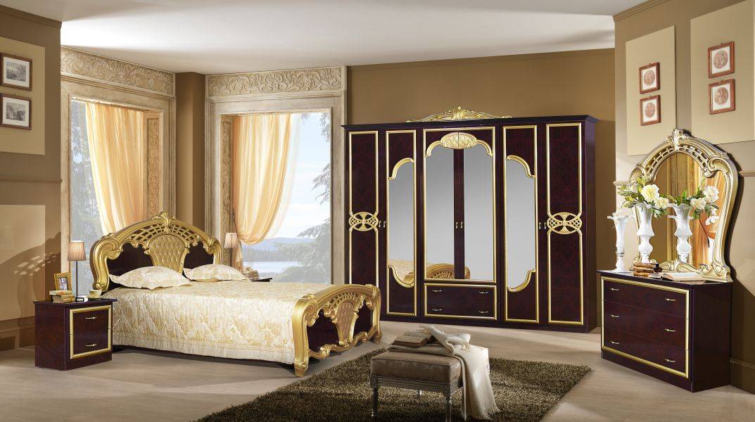 спальный гарнитур карина могано золото в Нижневартовске