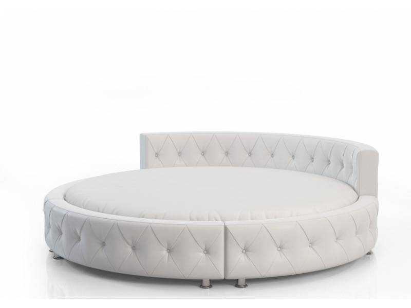 круглая белая кровать в Нижневартовске