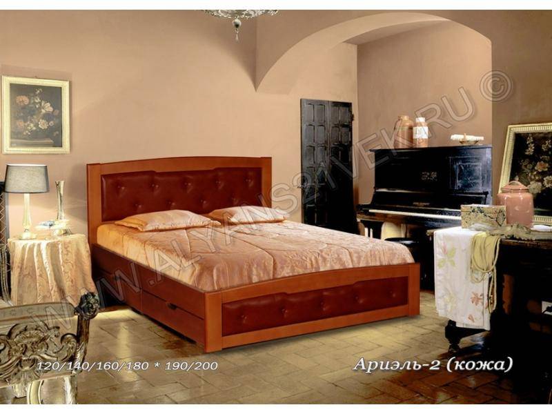 кровать двуспальная ариель 2 кожа в Нижневартовске