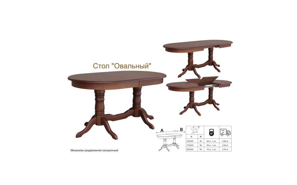 стол овальный в Нижневартовске