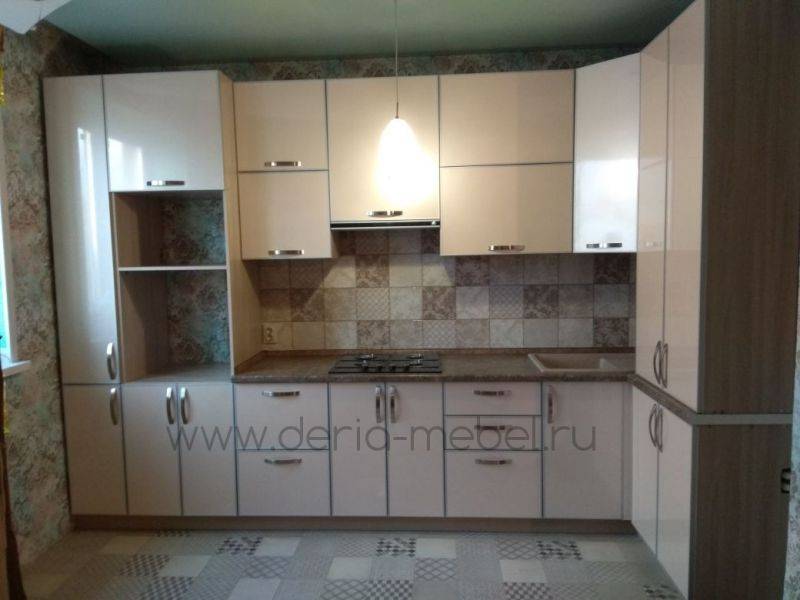 кухня угловая бежевая в Нижневартовске