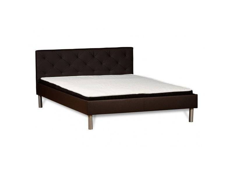 кровать астра коричневая с матрасом в Нижневартовске