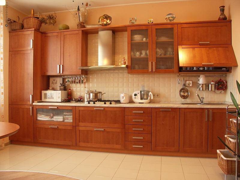 кухонный гарнитур прямой бук цвет миланский орех в Нижневартовске