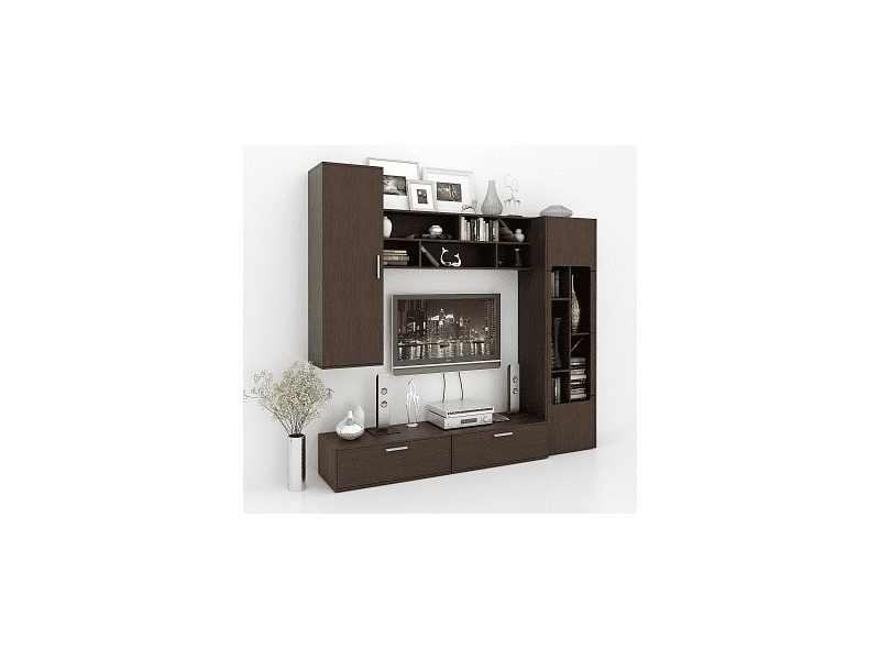 стенка в гостиную темного цвета арто-900 в Нижневартовске