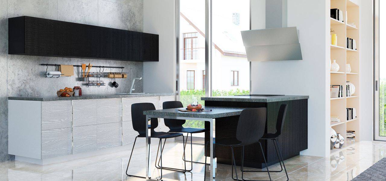 черно-белая кухня альберо неро бьянко в Нижневартовске