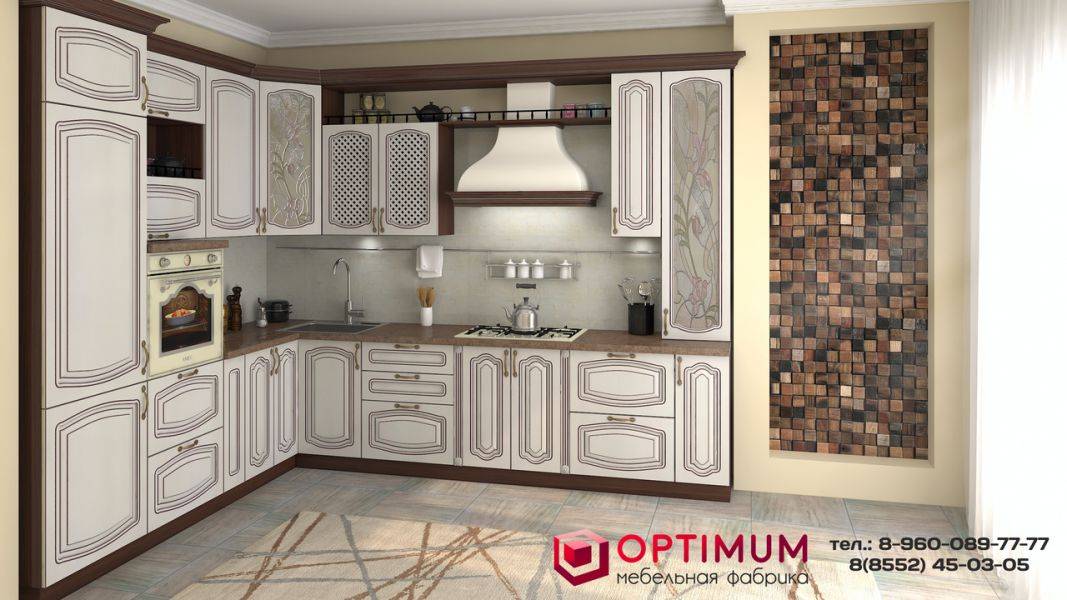 угловая кухня франческа с патиной в Нижневартовске