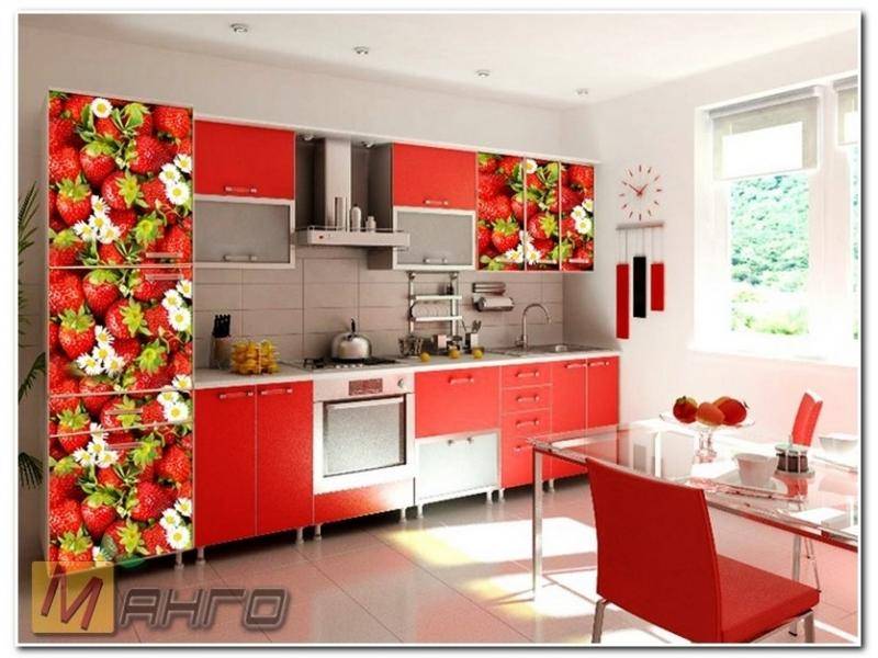 прямая кухня виктория с фотопечатью в Нижневартовске