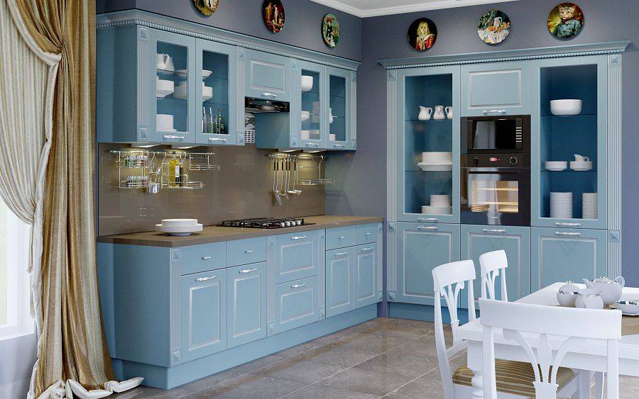 классическая прямая кухня винтаж в Нижневартовске