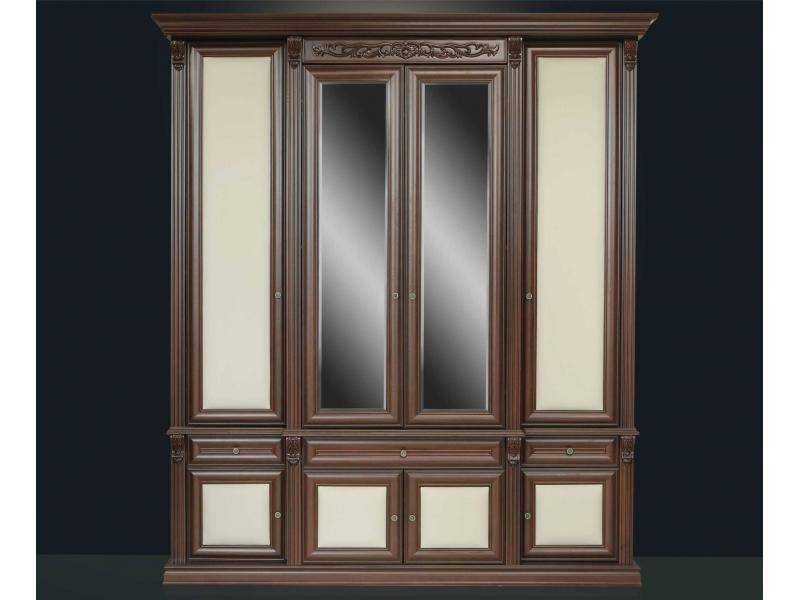 шкаф коричневый с 2-мя зеркалами б13.1 в Нижневартовске