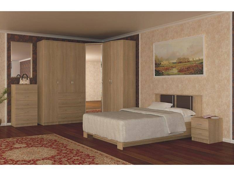 мебель в спальню с большим шкафом комфорт 03 в Нижневартовске
