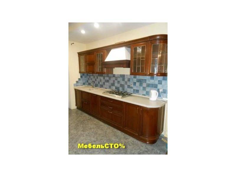 кухня прямая массив и шпон дерева в Нижневартовске