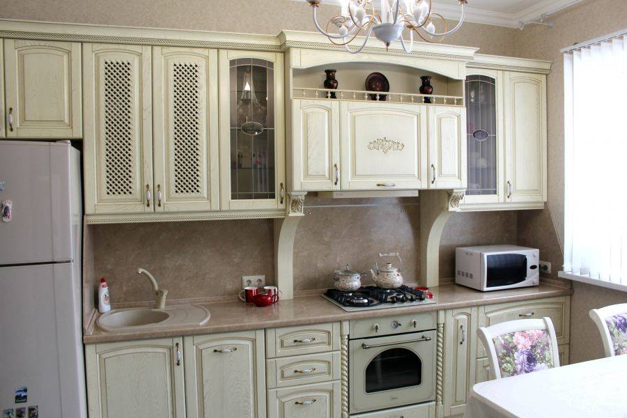 кухня прованс ясень слоновая кость с золотом в Нижневартовске