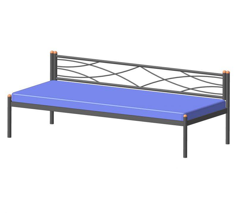 тахта металлическая односпальная экзотика в Нижневартовске