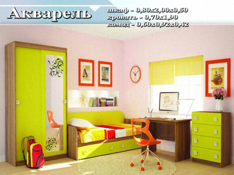 детский гарнитур «акварель» в Нижневартовске
