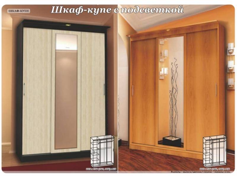 шкаф-купе с подсветкой в Нижневартовске