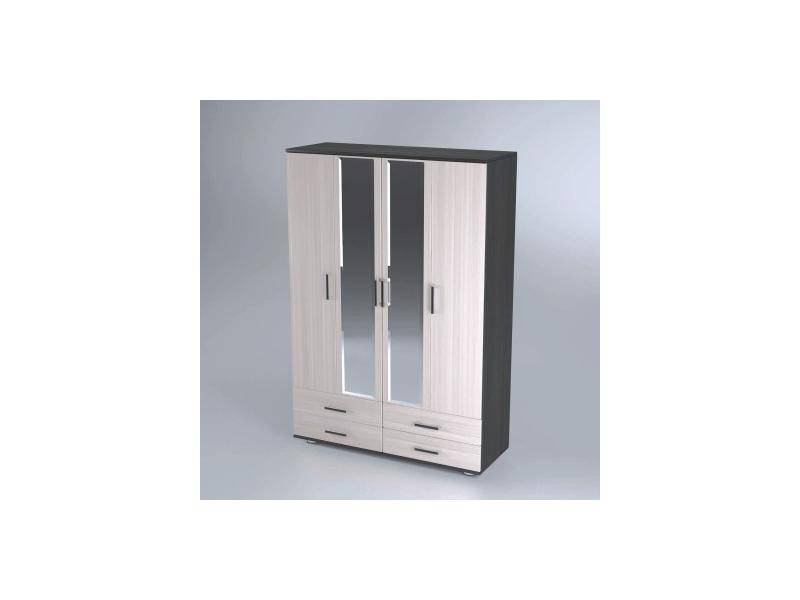 шкаф оскар 4х створчатый с 4 ящиками в Нижневартовске