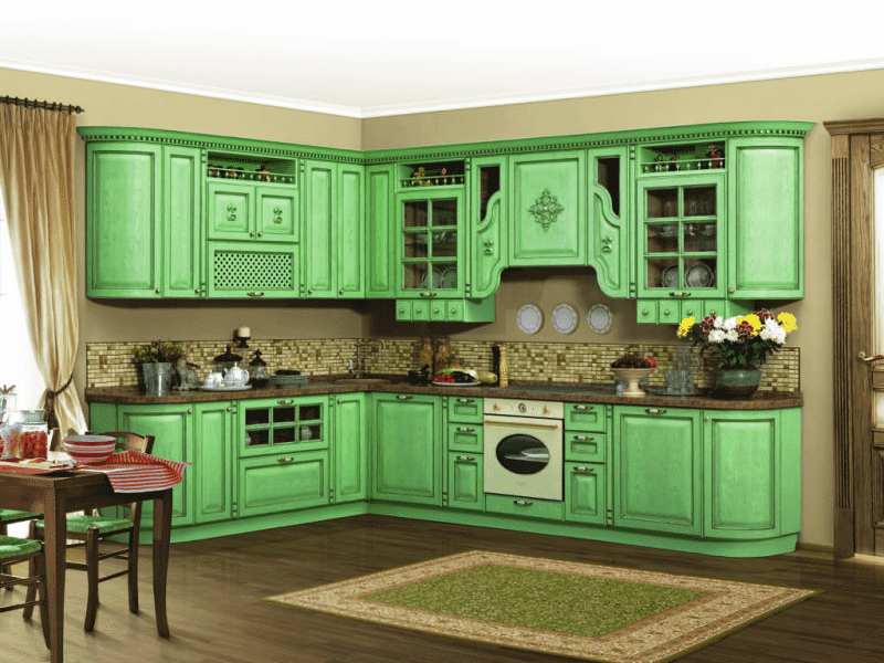 кухня из массива дерева 08 в Нижневартовске