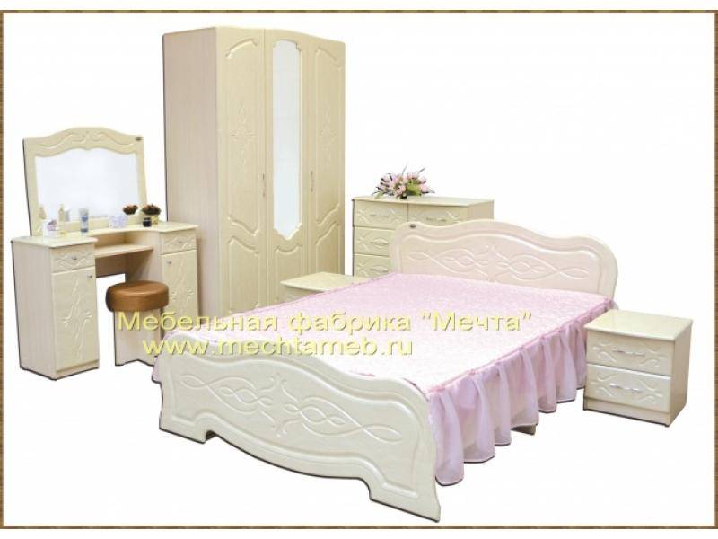 спальный гарнитур жемчуг мдф в Нижневартовске