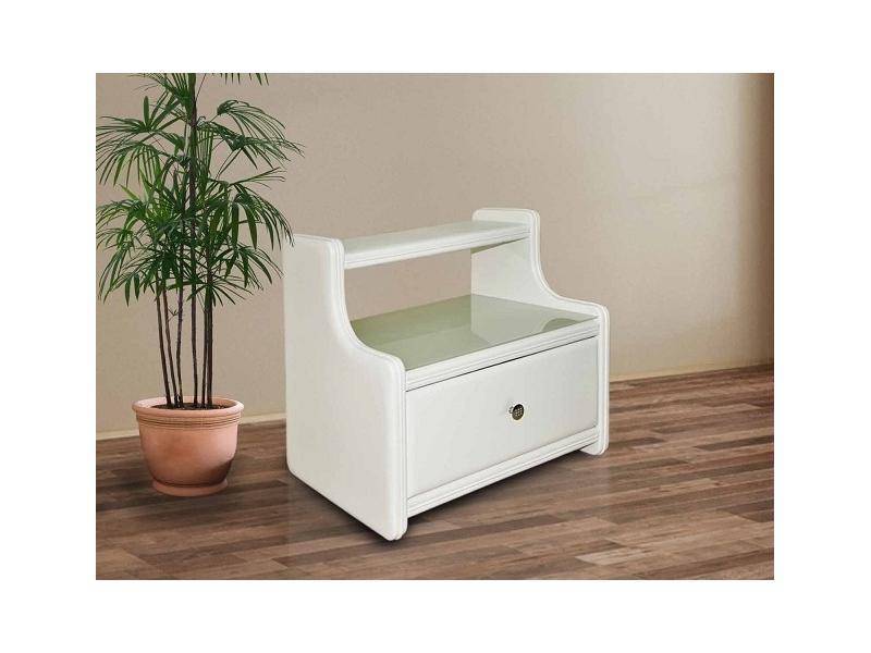 тумба прикроватная с деталями из кожи 4 в Нижневартовске