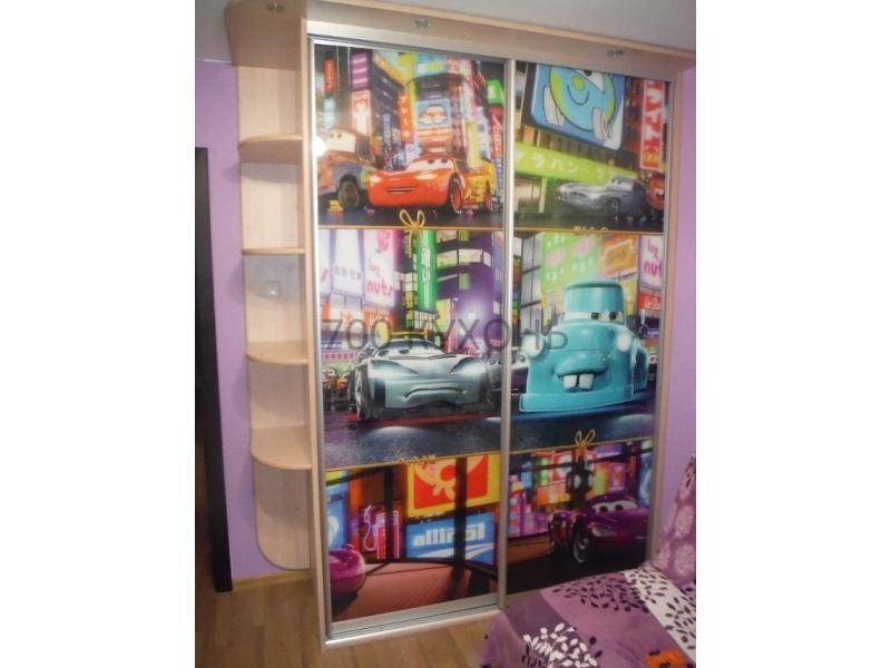 шкаф - купе в детскую 3874 с фотопечатью в Нижневартовске