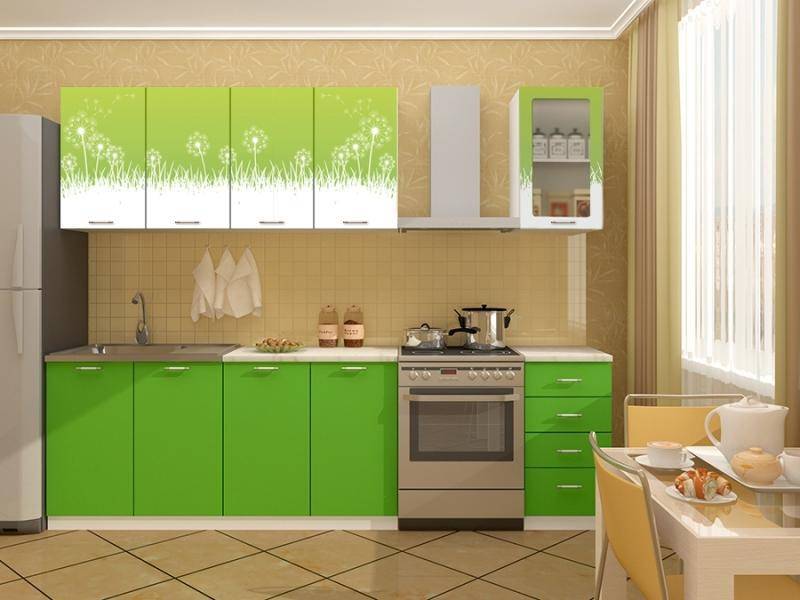 кухня с фотопечатью одуванчики в Нижневартовске