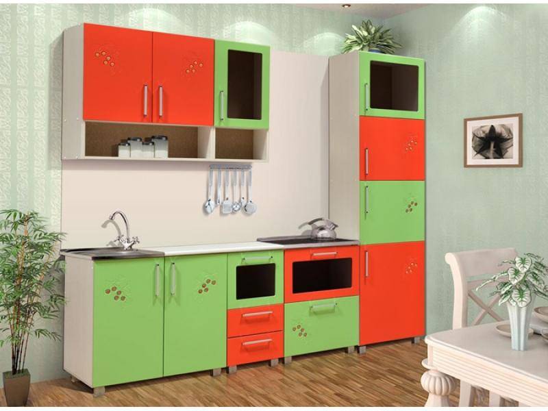 кухонный гарнитур прямой вишня в Нижневартовске