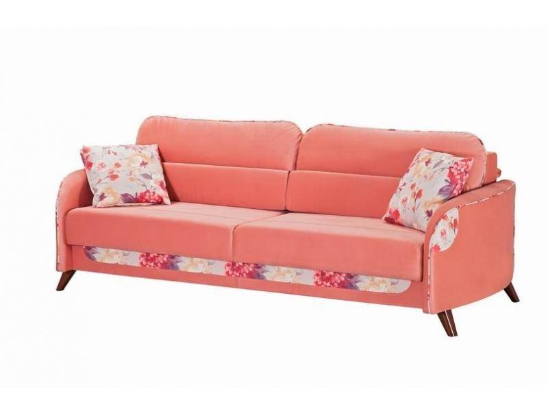 прямой диван в коралловом цвете в Нижневартовске