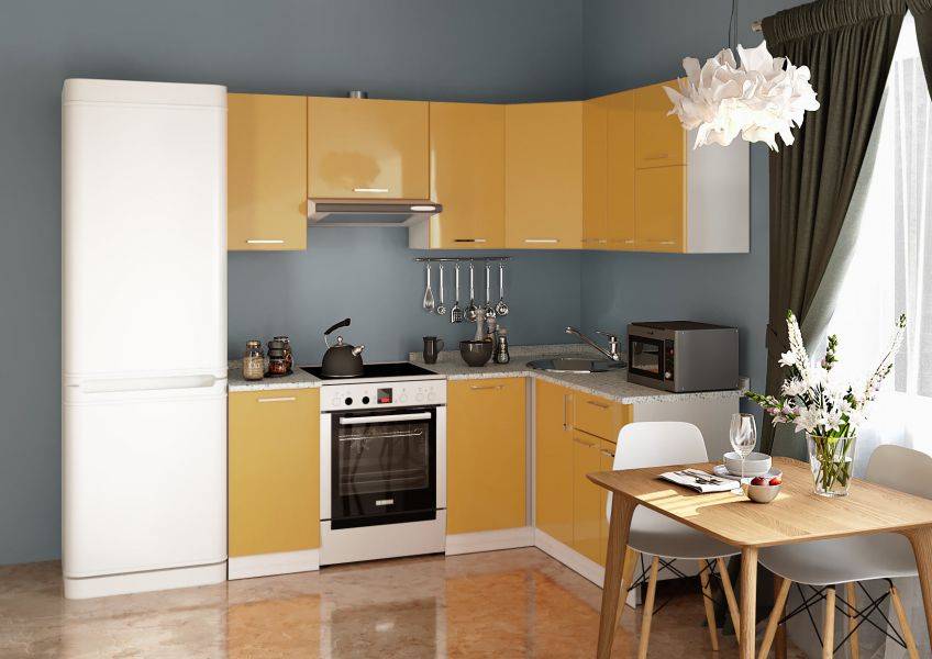 кухня угловая манго глянец в Нижневартовске