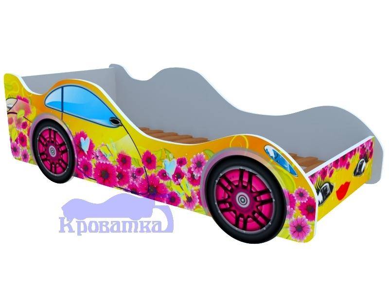 кровать-машина цветочная полянка в Нижневартовске