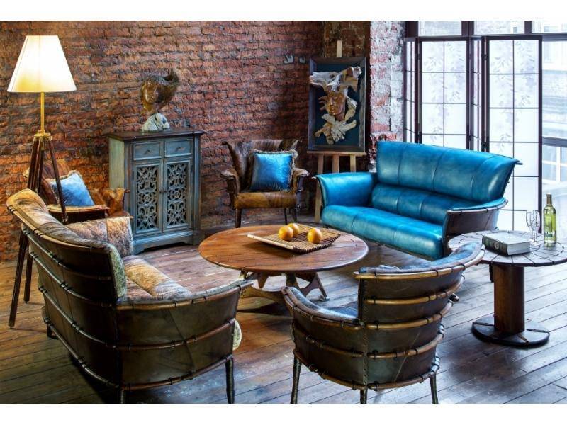 гостиная в стиле лофт в Нижневартовске