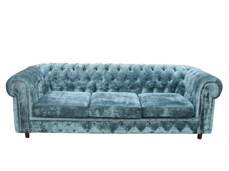 диван честер 3-х местный в бархате в Нижневартовске