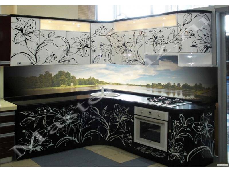 кухонный гарнитур из пластика с фотопечатью 70 в Нижневартовске