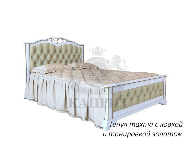кровать генуя тахта с ковкой и золотой тонировкой в Нижневартовске
