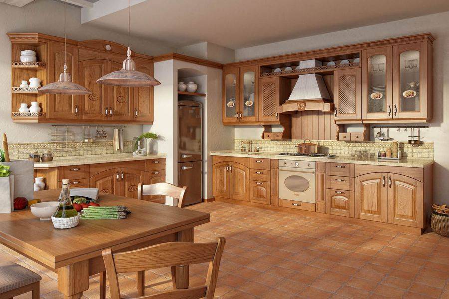 светлая классическая кухня леда в Нижневартовске