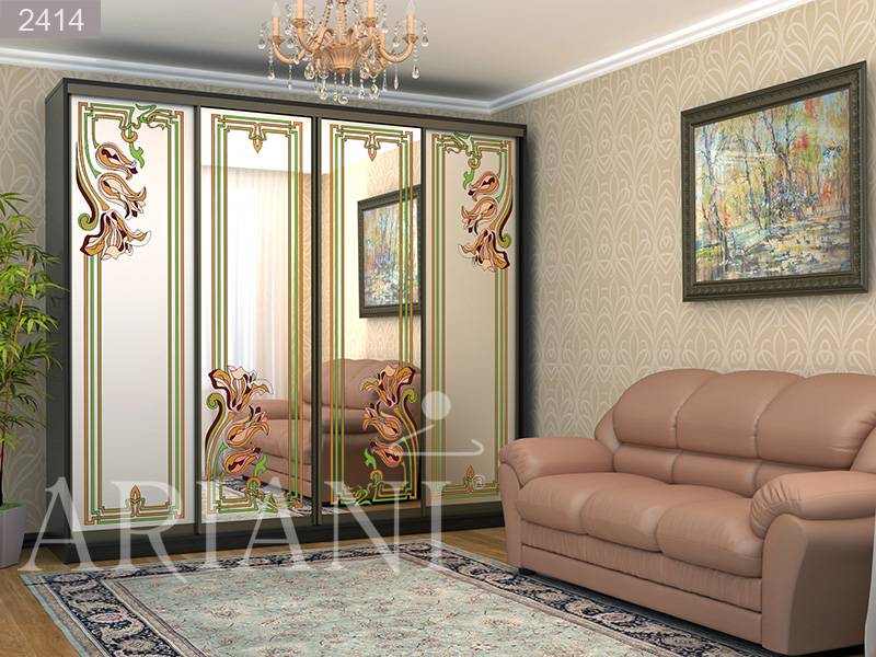 шкаф-купе с витражом ди сопра в Нижневартовске