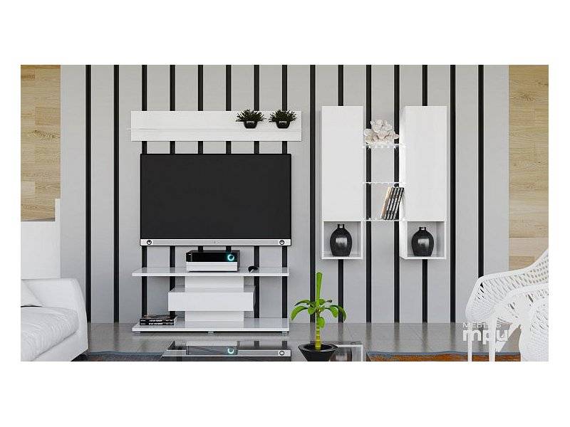 модульная гостиная diamond белый глянец в Нижневартовске