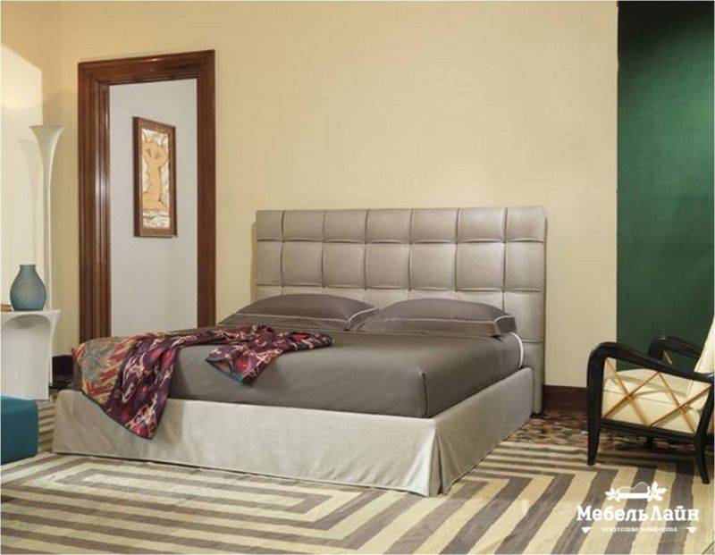 кровать эстель с изголовьем в технике «каретная стяжка» в Нижневартовске