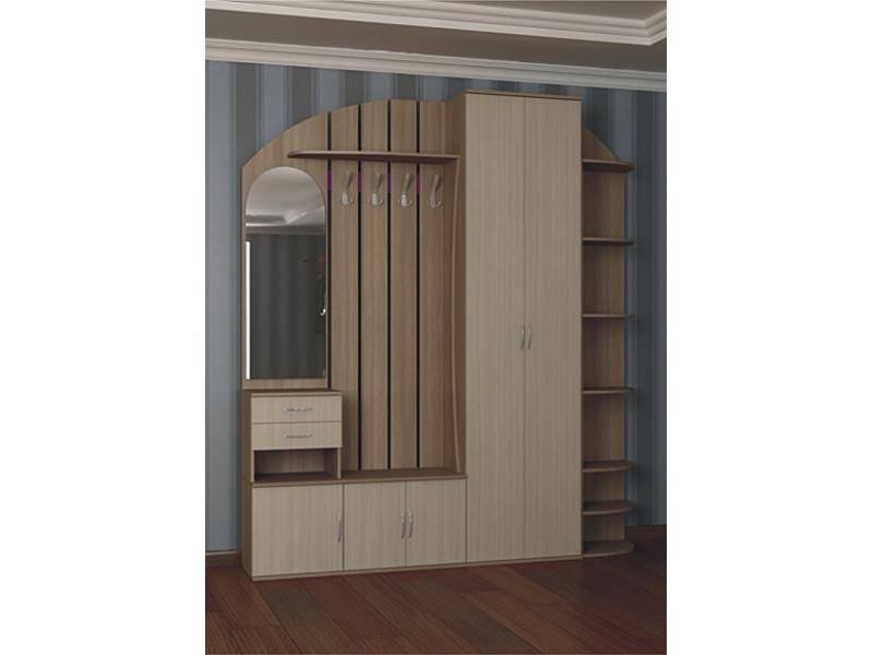 прихожая с угловыми полками янтарь в Нижневартовске