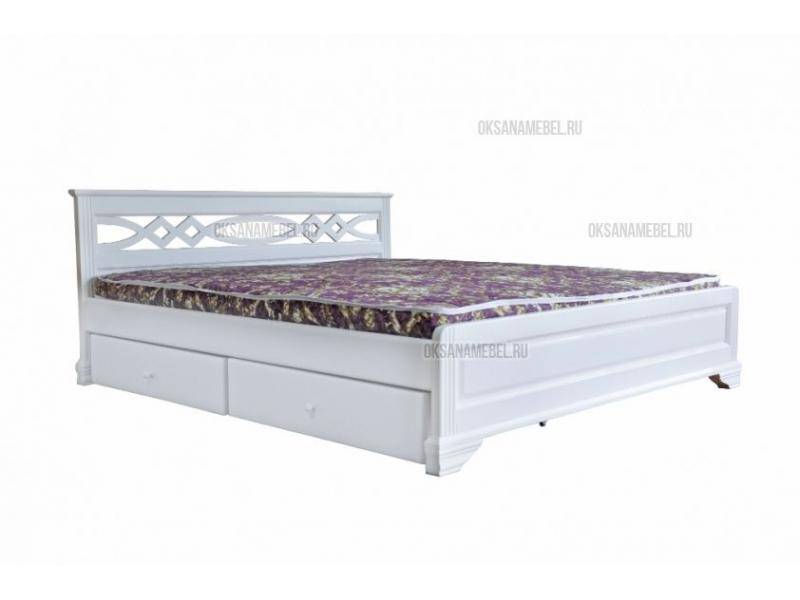 двуспальная белая кровать лира в Нижневартовске