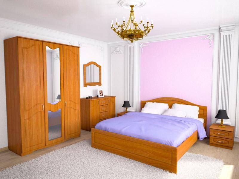 спальный гарнитур «венеция» вишня оксфорд в Нижневартовске