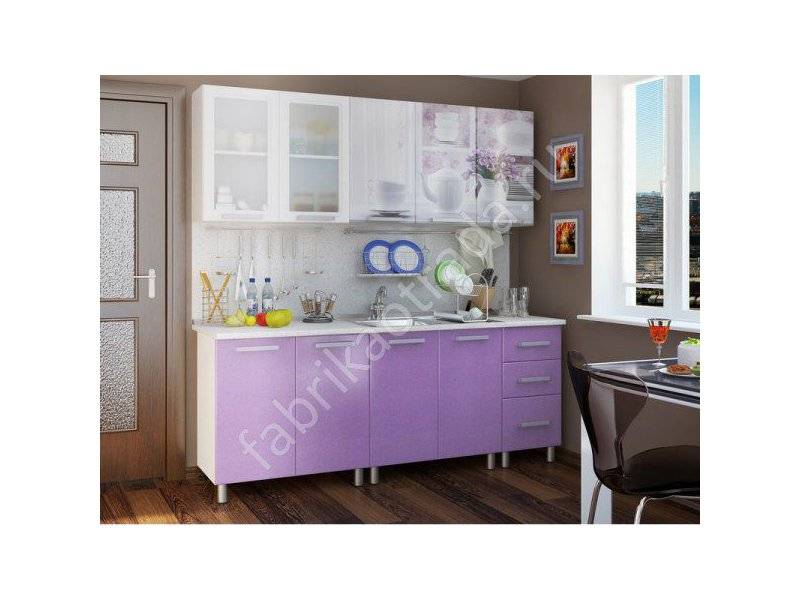 кухня акварель лиловый сад в Нижневартовске