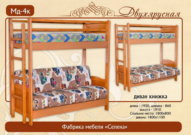 кровать «двухъярусная» мд-4к в Нижневартовске