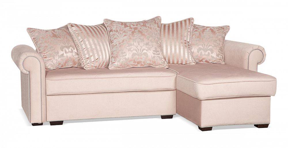 диван угловой гамбург next серо-розовый в Нижневартовске