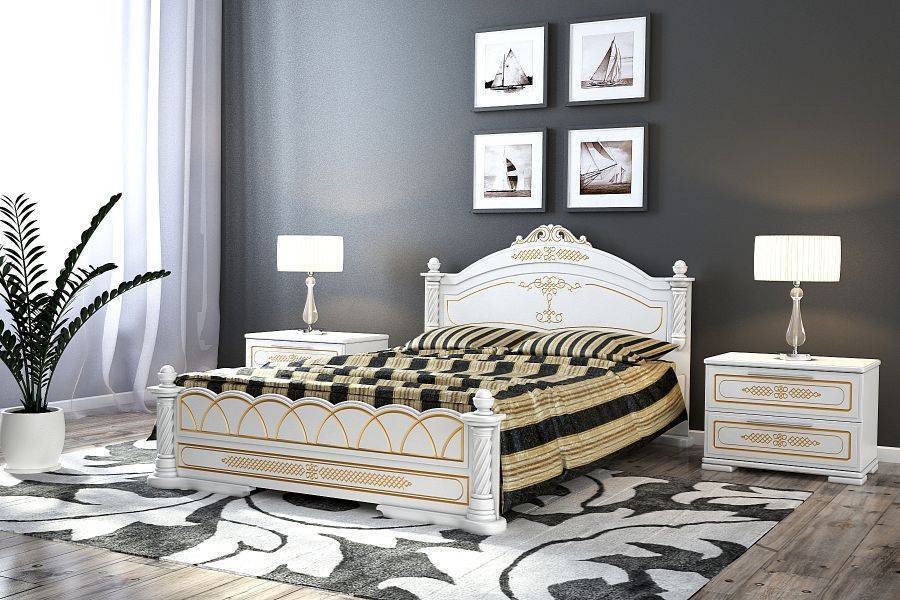 кровать белая александра в Нижневартовске